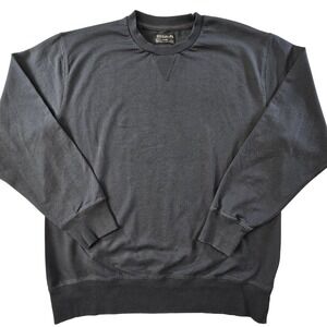 Good Life Sweatshirt Mens XL Black Pullover Fleece Crewneck Cotton Blend‎